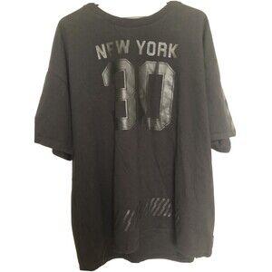 EXPRESS Mens T‎ Shirt Tee Black New York Graphic Crewneck Size XL Heavy Cotton